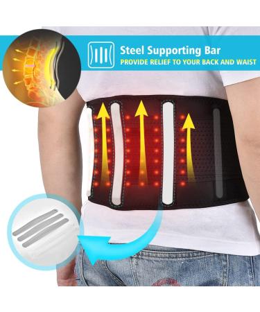 Aorgre Thermal Therapy Hip Belt & Spinal Traction Corrector - 3 Heat Settings 3 Massage Modes Steel Support for Pain Relief & Blood Circulation - Buy Online on GoSupps.com