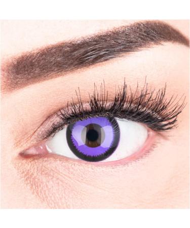 Top Quality Meralens Colored Contact Lenses - Pink Purple & Black Fun for Carnival | Free Lens Containers - Buy Online on GoSupps.com