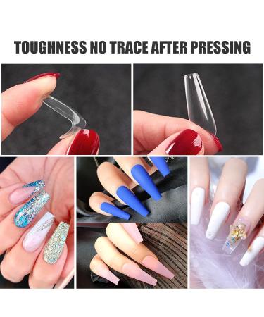 Sularpek Nail Tips - 500 Clear Fake Nails for Acrylic Art | 10 Sizes Transparent Toenails for Women DIY Nail Design - Buy Online on GoSupps.com