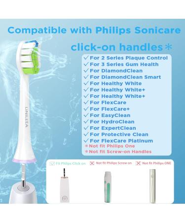 Philips Sonicare Toothbrush Replacement Heads - Compatible Electric Brush Heads 6 Pack (Hard Bristles) for Optimal Oral Care - Buy Online on GoSupps.com