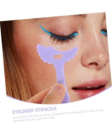 Angoily 3 pcs Stencils for Aid Multi-functional Women Tool Eyeliner Eyeshadow Reusable Eye Girl Silicone - Buy Online on GoSupps.com