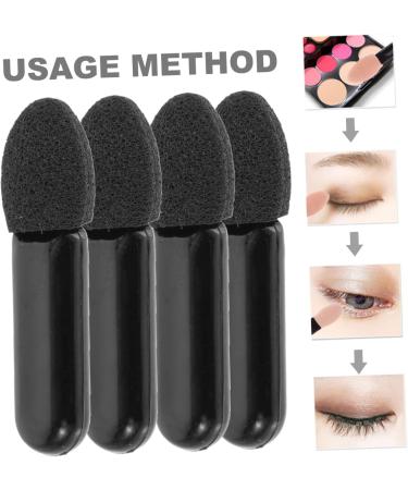 Healeved 400 Pcs Mini Eyeshadow Swab Eyelash Spoolie Eyeshadow Lip Balm Brush Black Plastic - Buy Online on GoSupps.com
