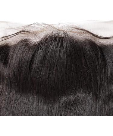 13x4 Lace Fronral Closure Ear To Ear Straight 100% Unprocessed Brazilian Virgin Human Hair Lace Front Closures With Baby Hair Free Part Natural Black Color 10 Inch 10 inch 13x4 frontal closure straight - Buy Online on GoSupps.com