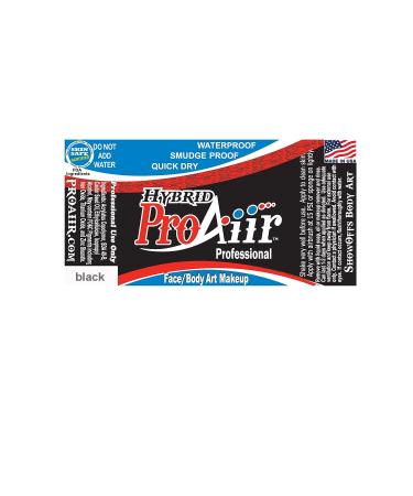 ProAiir Water Resistant Face Painting Makeup - 8 oz (240ml) Black - Buy Online on GoSupps.com