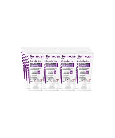 SORIFA Pack of 12 Derm cran Barrier cream - Multipurpose protection without silicone Paints solvents oils aqueous solutions Hands face and body Fragrance-free 50 ml tube.