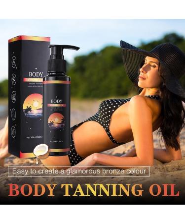 Intense Tanning Oil for Outdoor Sun | Water-Resistant Bronzing Accelerator with Coconut & Olive Oil | Vitamins A&E for Hydration | Streak-Free Non-Greasy Formula for Sunbeds & Beach (3pc) - Buy Online on GoSupps.com