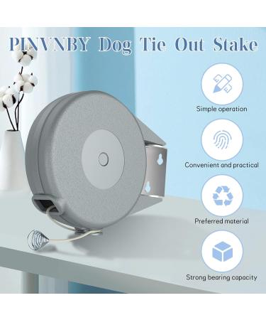 PINVNBY Retractable Dog Tie 39ft Retractable Tie Out for Dogs Heavy Duty Quality Dog Tie Out Suit for Outside Yard Garden Camping Lawn - Buy Online on GoSupps.com