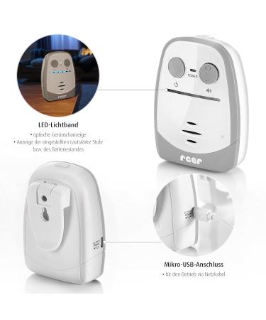 Reer Nova Baby Monitor - Inventor of Baby Monitors Volume Control 450m Range Optical Noise Display - International Shipping Available - Buy Online on GoSupps.com