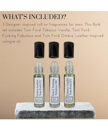 Fragrance Sample Set For Men - Mens Roll On Body Oil Long Lasting Cologne Inspired For Man Portable Travel Size Bottle Type Replicant Fragrances Perfume Sampler Gift (Bold Set) - Buy Online on GoSupps.com