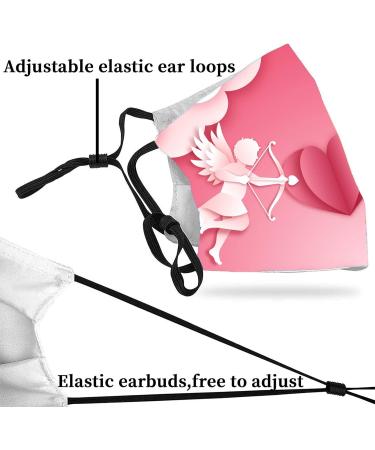 ZQP Christmas Valentine's Day Face_Masks for Adult Resuable Washable Printed Face Bandanas Breathable for Outdoor Working Traving Camping - Buy Online on GoSupps.com