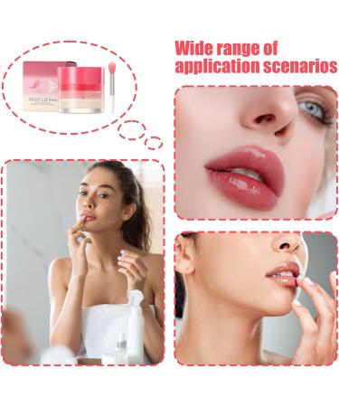 Pruojhw Lip Moisturizer 22g Lip Care for Smoothing and Moisture Light Lipstick Mask for Party Spa Travel Workplace Home Overnight Daily Routine Cracked - Buy Online on GoSupps.com