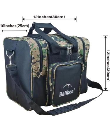 WaLiken Single Bowling Ball Tote Bag - Forest Camo | Holds 1 Ball & 1 Pair Shoes | Mens 13 Shoes | Durable & Stylish - Buy Online on GoSupps.com