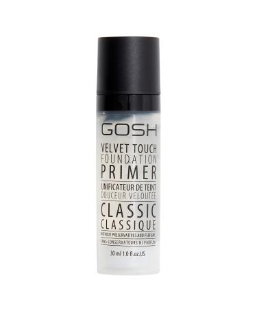 Gosh Velvet Touch Foundation Primer Classic I Nursing basis for your make-up I for even & soft skin with bumps & deep pores i colorless & odorless i vegan & perfume-free i 30ml classic - Buy Online on GoSupps.com