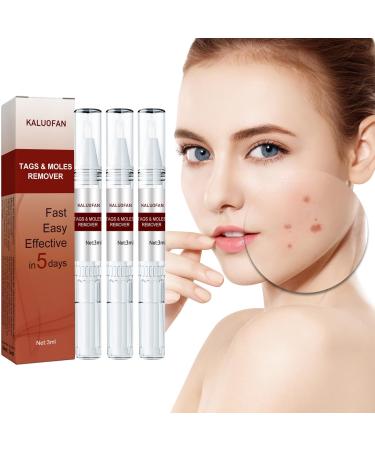 Wipe off cream for tags Kaluofan 3PCs Quick Easy Effective Fall OFF NATURAL NATURE EXTRACT Easy Use Suitable for all skin types remover therapy gel