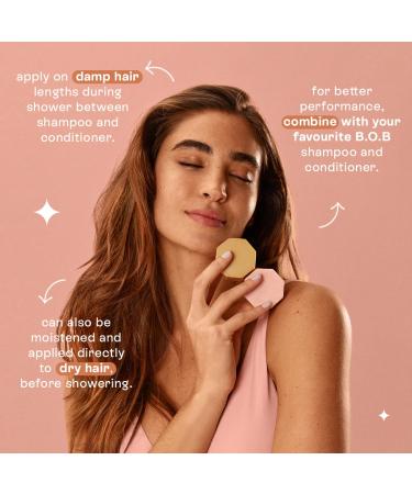 B.O.B BARS OVER BOTTLES Curl Defining Hair Mask | Ideal Ph Balance | Natural Vegan | Eco-friendly Sustainable | Waterless Zero Waste | Plastic Free | Moisturize and Define Curls - Buy Online on GoSupps.com