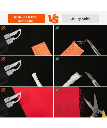 RONGTER Electric Hot Knife Foam Cutter with 8 Blades - Fabric, Rope, and Foam Cutting Tool - Buy Online on GoSupps.com