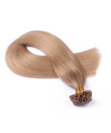 Keratin Bonding - # 101 Middle Blond Asch - 60cm - 100 strands - 0.5g - 100% Remy real hair hair extension U -tip Extensions Very high quality by Novon hair extension 100 bondings each 60cm 50g