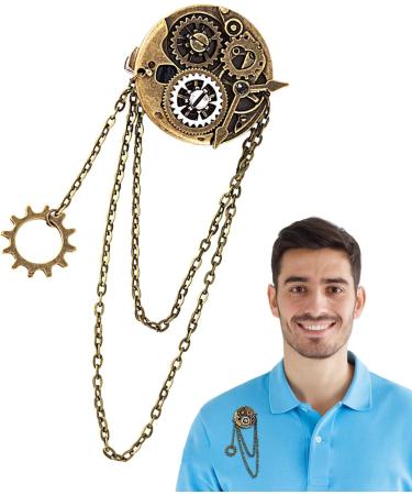 Punk Hair Barrettes | Gear Vintage Resin Brooch - Portable Hair Barrette Decorative Hair Accessories for Proms Weddings Parties Cosplay - Buy Online on GoSupps.com