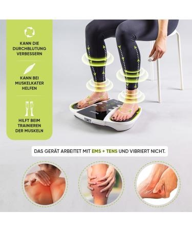 EMS & TENS Circulatory Stimulator | Foot Massager for Tired Legs Calves & Feet | 99 Intensity Levels & Remote Control | Weightworld - Buy Online on GoSupps.com