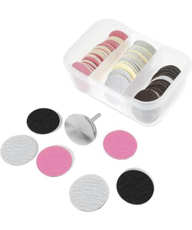 Sanding Paper Discs(#80#150#240 Grits) and Metal Nail Drill Bit Pedicure Drill Bits for Feet Files Replacement Sandpaper Discs for Dead Skin Cuticle Callus Remover Drill Bit for Manicure Pedicure Black White Pink/#80#150#240 - Buy Online on GoSupps.com