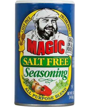 Chef Paul Prudhomme's Magic Salt Free Seasoning All Purpose Blend - 5 oz (Pack of 2)