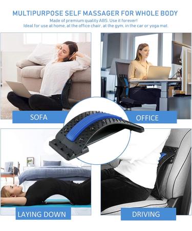 Asumui Adjustable Magnetic Field Therapy Back Massager | Multi-Stage Lumbar Support & Pain Relief for Home & Office (Green) - Buy Online on GoSupps.com