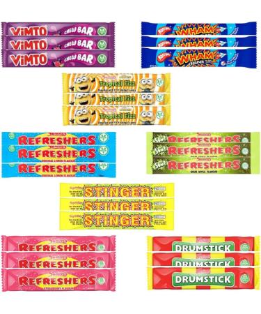 Retro Sweets Selection of 24 Chew Bars Gift Box Perfect for Birthdays Halloween Trick or Treat and Special Occasions - Buy Online on GoSupps.com