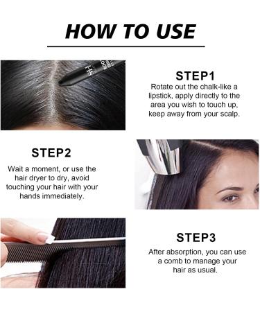 Sevich Root Cover up Stick - Couverture Instantan e Des Cheveux Blancs Anti-Cernes Naturel Pour La Racine Des Cheveux Les Racines Et Les C t s Pour Femmes Et Hommes V g tal 48h Maquillage Noir Noir 3.8g 3.8 g (Lot de 1) - Buy Online on GoSupps.com