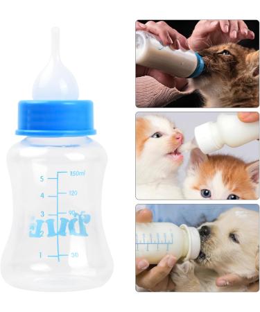Breeding Bottle for Puppies & Kittens - 60ml & 150ml Pet Milk Bottle Set with Silicone Baby Bottle & Replacement Nipples - Ideal Feeding Tool for Dogs & Cats (Large Green) - Buy Online on GoSupps.com