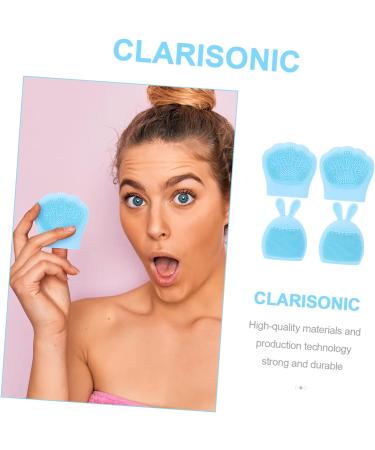 minkissy 16 Pcs Rabbit Ears Facial Brush Face Cleansing Brush Portable Facial Face Lotion for Women Face Wash Brush Silicone Facial Cleaner Face for Women Body Miss Cute Rabbit Silica Gel Light Bluex4pcs 7.5x7.5cmx4pcs - Buy Online on GoSupps.com