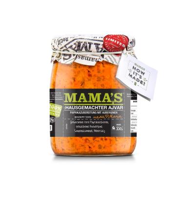 Mama's Homestyle Ajvar Roasted Pepper Spread Mild19oz By: Egourmet