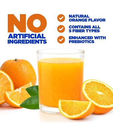 Yerba Prima Daily Fiber Formula 16 oz - Non-GMO, Gluten-Free, Orange Flavor - Made in USA - Buy Online on GoSupps.com
