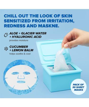 I Dew Care Straight Chillin Sheet Masks - 30 Aloe-Infused Cooling Masks for Hydrated & Calm Skin - Buy Online on GoSupps.com