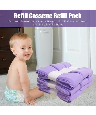 Diaper Waste Refill Bags - Sustainable Use Kids Waste Bags 10 Packs | Leak-proof Sustainable Anti-Odor Effect Cat Litter Refill Garbage Bag For Home - Buy Online on GoSupps.com