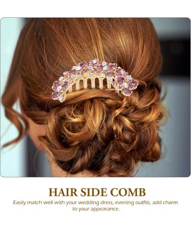 Beaupretty Hair Jewelry Hair Accessories for Women Bridal Hair Accessories Wedding Hair Accessories Decorative Hair Comb Wedding Hair Combs Bridal Hair Comb The Flowers Hair up Alloy Bride Pink - Buy Online on GoSupps.com