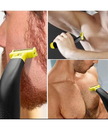 Buy Rechargeable Waterproof Wet and Dry Electric Shaver for Men - Full Body Grooming & Mustache Trimmers in Yellow - International Shipping Available - Buy Online on GoSupps.com