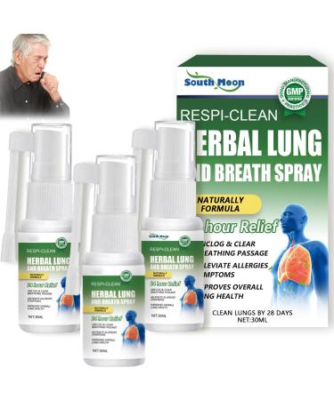 3 pieces of Furzero Resiclean herbal lunge and respiratory spray herbal-lung cleaning spray natural herbal un essence relieves body complaints fatigue