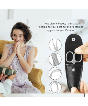 Tecto Professional Nail Scissors Stainless Steel Manicure Scissors Multi-Purpose Small Eyebrow Toenail for Women and Men (Curved Nail Scissor) (Extra fine tip Nail Scissor) - Buy Online on GoSupps.com