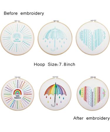 Embroidery Stitch Practice Kit for Beginners - Learn 37 Stitches with Hoops and Fabric Patterns - Buy Online on GoSupps.com