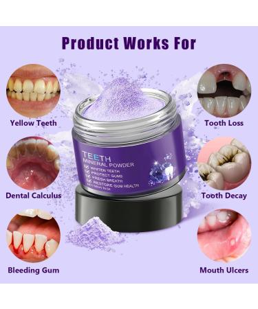 2PCS Teeth Restoration Mineral Powder,Mineral Tooth Powder,Teeth Whitening Mineral Powder, Effective in Strengthening Teeth and Gums, Dental Restoration Mineral Powder, Fresh Breath for Daily Use 50g - Buy Online on GoSupps.com