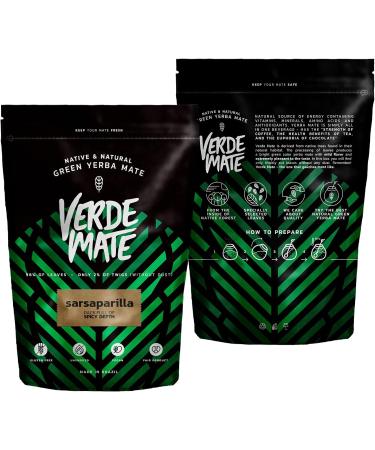 Verde Mate Green Sarsaparilla 0.5 kg | Spicy yerba mate with sarsaparilla 500 g | Strongly stimulating | Ethereal aroma and deep flavor | Exceptional yerba mate tea from Brazil - Buy Online on GoSupps.com