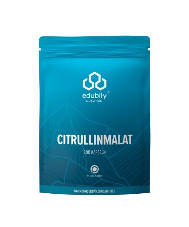 Edubily Nutrition Citrullin Malat capsules - Pre -Workout Supplement - 2.9 g Pure L -Citrullinmalat per capsule - without caffeine - 300 capsules - Buy Online on GoSupps.com