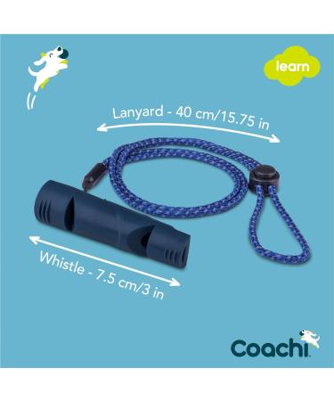 Coachi Two Tone Whistle for Dogs - Adjustable, Reflective Lanyard, Lightweight Training Tool - Buy Online on GoSupps.com