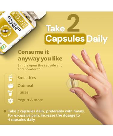 Strength & Spices Bone Muscle & Joints 100% Natural Supplement 28 Ingredients w Turmeric - 60 Vegan UK Made 1000mg Capsules Mobility and Flexibility Support - Buy Online on GoSupps.com