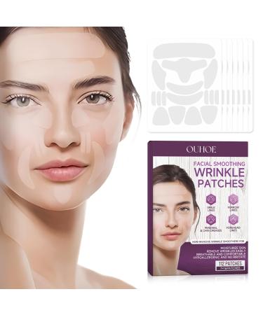 Facial Anti Wrinkle Patches Face and Forehead Wrinkle Patches Face Facial Skin Tape Smoothing Wrinkle Patches to Reduce Fine Wrinkles Frown Smile Lines for Sleeping Overnight
