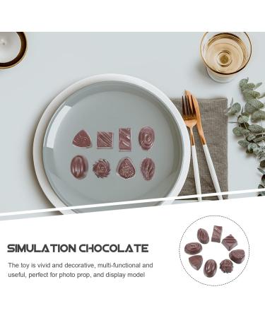 LALAFINA 8pcs Simulation Chocolate House Accessories for Home Realistic Chocolate Simulated Charms Candy Home Decor Fake Cookies Cupcake Desktop Decor Mini Pvc Child Chocolate Stick Taste 3.90X2.80X1.80CM 1 - Buy Online on GoSupps.com