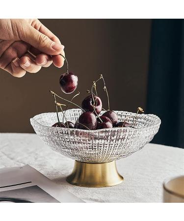Fruit Basket Fruit Bowl Glass Fruit Plate Dinner Plate Bedroom Living Room Fruit Bowl Home Decor Bowl Kitchen Organizers and Storage (Color : Clear Size : 25.5 * 11.5cm) - Buy Online on GoSupps.com