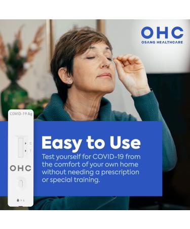 OHC COVID-19 Antigen Self Test 1 Pack - 2 Tests, Results in 15 Minutes, Easy & Non-Invasive Nasal Swab, At-Home Testing Kit - Buy Online on GoSupps.com