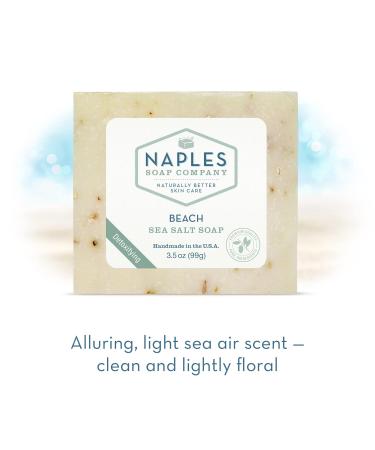 Naples Soap Company pH Balancing Sea Salt Soap Stack Gift Set | Naturally Exfoliate & Moisturize | Nutrient-Rich Beach Vibes | Set of 4 Bars (3.5 oz - Buy Online on GoSupps.com