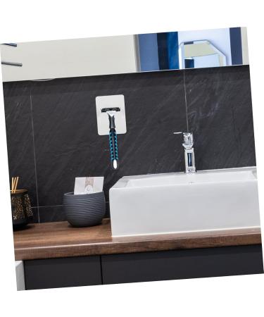 Zerodeko 4-Piece Shower Hooks Set | White Razor & Towel Hangers | Door Hooks for Sponge & Brushes | Durable & Stylish Bathroom Storage - Buy Online on GoSupps.com